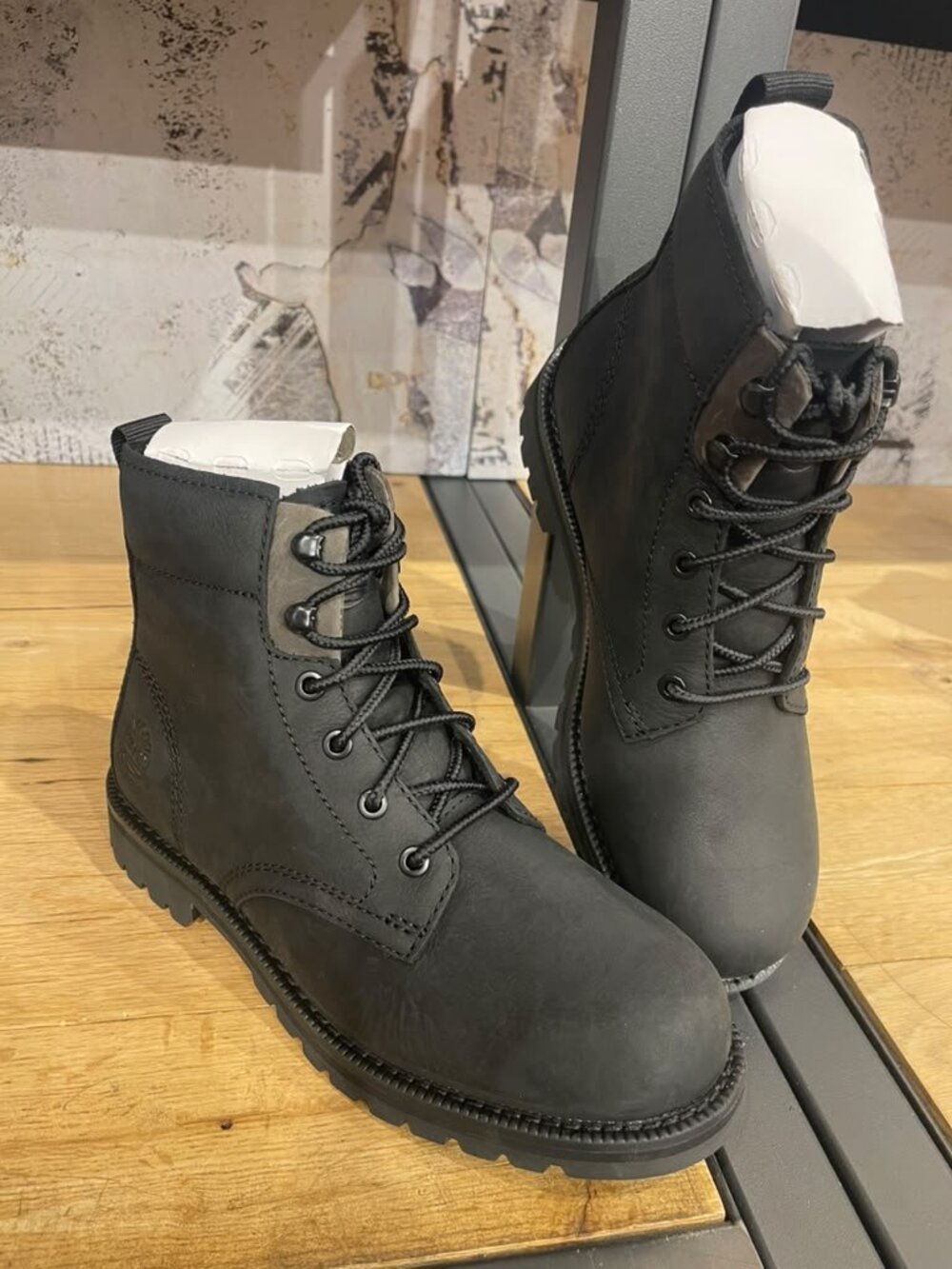 TIMBERLAND MEN'S REDWOOD EDGE MID LACE BOOT BLACK FULL GRAIN A5RX1-W02 ALL SIZES